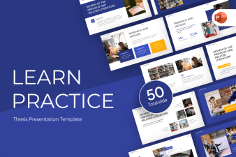 Learn Practice - Thesis PowerPoint Template